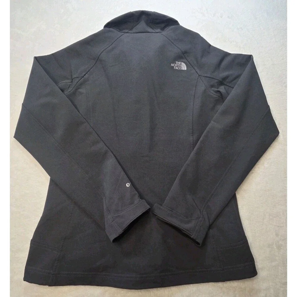The North Face FlashDry Gray Softshell Jacket Full Zip Women’s  Size Small
